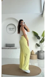 Ru Bürümcük Pantolon Sarı - 4023
