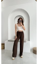 Ru Bürümcük Pantolon Kahve - 4023