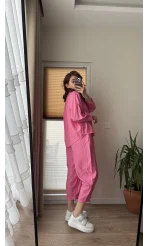 Rüya Gömlek Pantolon Takım Pembe