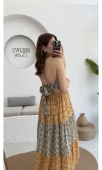 Samba Etnik Desenli Elbise 2620