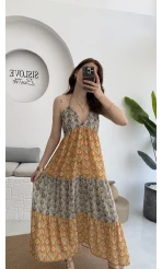 Samba Etnik Desenli Elbise 2620