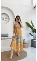 Samba Etnik Desenli Elbise 2620