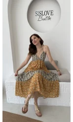 Samba Etnik Desenli Elbise 2620