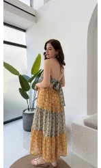 Samba Etnik Desenli Elbise 2620