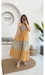Samba Etnik Desenli Elbise 2620