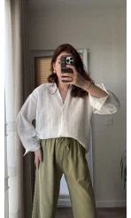 Santoria V Yaka Gömlek Beyaz (4957)