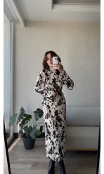 Saten Kemerli Elbise