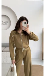 Shena Biyeli Eşofman Takım - Olive - Kod: 51075