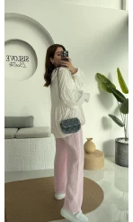 Bebe Yaka Şifon Gömlek - 252 -2017 - Beyaz