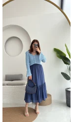 Sister Renkli Hırkalar Mavi