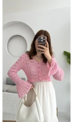 Sister Renkli Hırkalar Pembe