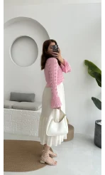 Sister Renkli Hırkalar Pembe