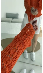 Sister Renkli Hırkalar Turuncu