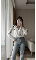 Siyah Kalpli Keten Gömlek