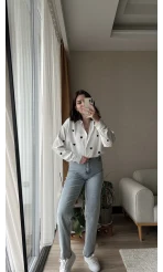 Siyah Kalpli Keten Gömlek