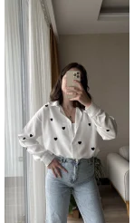 Siyah Kalpli Keten Gömlek