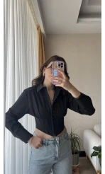 Siyah Korseli Gömlek