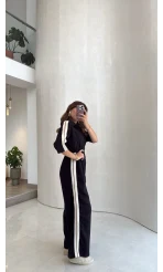 Siyah Modal Beli Lastikli Tulum - Kod: 6112