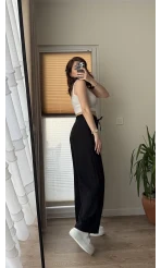 Siyah Tensel Pantolon