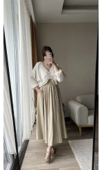 Star KREM Uzun Cepli Etek