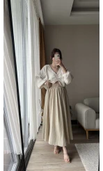 Star KREM Uzun Cepli Etek