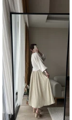 Star KREM Uzun Cepli Etek