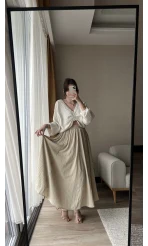 Star KREM Uzun Cepli Etek