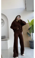 Stellaa Triko Kahve Takım