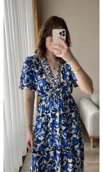 Stew Midi Boy Mavi Elbise