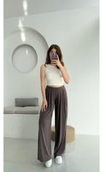 Suprm Modal Palazzo Pantolon Acı Kahve