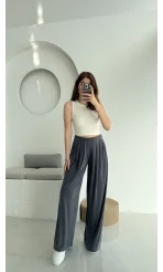 Suprm Modal Palazzo Pantolon Antrasit