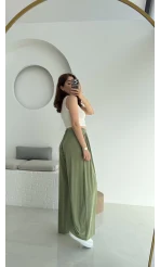 Suprm Modal Palazzo Pantolon Haki