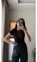 T-Shirt Oys Basic Acı Kahve Rengi