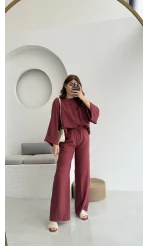 Takım Bennet Serisi Modal Kumaş Bordo