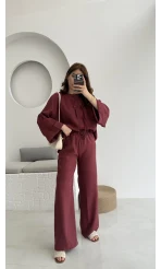 Takım Bennet Serisi Modal Kumaş Bordo