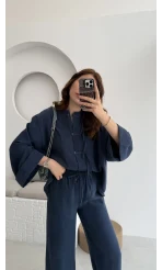 Takım Bennet Serisi Modal Kumaş Lacivert