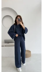 Takım Bennet Serisi Modal Kumaş Lacivert