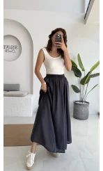 Tensel Modal Cepli Etek Füme - 5002
