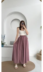 Tensel Modal Cepli Etek Gül Kurusu - 5002