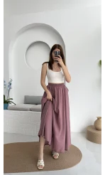 Tensel Modal Cepli Etek Gül Kurusu - 5002