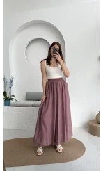 Tensel Modal Cepli Etek Gül Kurusu - 5002