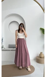 Tensel Modal Cepli Etek Gül Kurusu - 5002