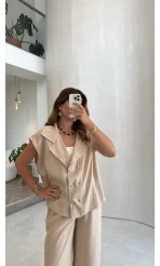 Tensel Çıtçıtlı Takım - Taş - Kod: 4160