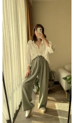 Tensel Modal Karışımlı Palazzo Pantolon