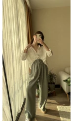 Tensel Modal Karışımlı Palazzo Pantolon