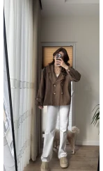 Tensel Oversize Acıkahve Trençkot