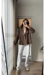 Tensel Oversize Acıkahve Trençkot