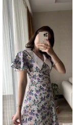 Tify Bebe Yaka Uzun Elbise