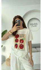 Tomato Baskılı T-shirt - 00500