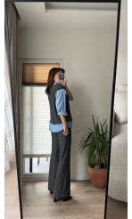 Triko Mavi Gömlekli Takım